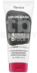 Fanola Color Mask tá plá ló maszk szí nes pigmentekkel hajszí n é lé nkí té sé re Total Black 200 ml