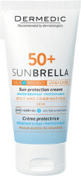 DERMEDIC Sunbrella gazdag napozókrém archoz SPF50+ 50 ml Uva Uvb (5906739783021)