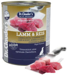 Dr.Clauder's DR. CLAUDER'S Selected Meat, XS-XL, Miel Orez conservă hrană umedă câini, (în suc propriu), 800g