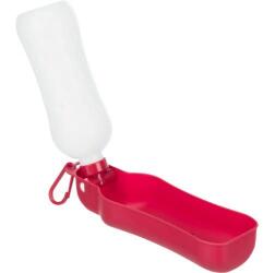 TRIXIE Bottle with Bowl - itatós palack (fekete, piros színben) kutyák részére (0, 5l)