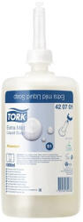 Tork Folyékony szappan, 1 l, S1 rendszer, TORK Érzékeny bőrre, fehér (KHH045U) (420701)