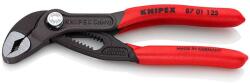 KNIPEX Vízpumpafogó 61HRC 27mm kulcsnyílás piros 30mm-max. átfogás 13-poz. állítható 125mm Cobra KNIPEX (8701125)