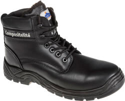 Portwest Compositelite szőrmebéléses védőbakancs, S3 CI - Fekete - 46 (FC12BKR46)