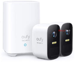 Anker EUFYCAM2C S210 Biztonsági Kamera Rendszer (2+1) 1080p (1920x1080), WiFi-s, vízálló, kül-beltéri - T88313D2 (T88313D2) - berczitech