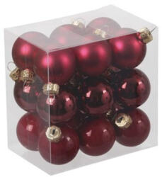 Decoration & Design Gömb Üveg 3Cm Málna Piros Fényes-Matt S/18 (034057) - jatekrt