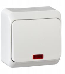 Schneider Electric Schneider Prima 1 Pólusú Csatlakozó Háttérvilágítással Fehér WDE001014 (WDE001014)