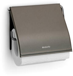 Brabantia Suport hartie igienica Brabantia ReNew 90300306, Rezistent la coroziune, Gri inchis (90300306)