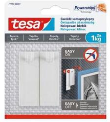 tesa Akasztószög, öntapadós, TESA "Powerstrips®", érzékeny felületre, 2db/bliszt (77773-00007-00) - nyomtassingyen