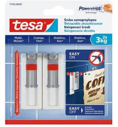 tesa Akasztócsavar, öntapadó, állítható, TESA "Powerstrips®", sima felületre (77765-00007-00)