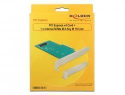 Delock PCI Express x4 Card > 1 x internal NVMe M. 2 Key M 110 mm - Low Profile (89472)