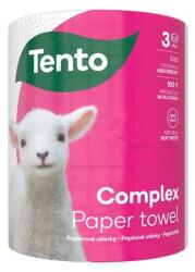 Tento Háztartási papírtörlõ, tekercses, 3 rétegű, 220 lap, TENTO "Complex", fehér (KHH751) - tutitinta