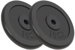 vidaXL Дискове за тежести, 2 бр, 2x15 кг, чугун (91396)