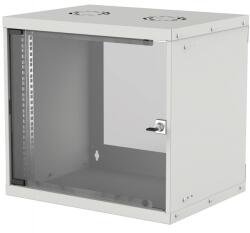 Intellinet Network Cabinet - Wall Mount (Basic) - 9U - Usable Depth 340mm/Width 485mm - Grey - Flatpack - Max 50kg - Glass Door - 19" - Parts for wall installation (eg screws and rawl plugs) not included - Three