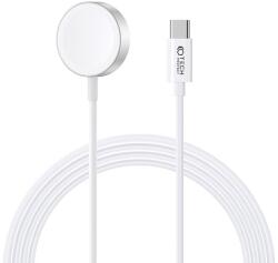 Tech-Protect UltraBoost mágneses induktív töltő USB-C csatlakozóval Apple Watch 1, 2 m-hez - fehér
