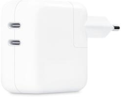 Apple hálózati töltő 2 Type-C aljzat (35W, PD gyorstöltő, MNWP3ZM/A utód) FEHÉR MW2K3ZM/A (MW2K3ZM/A)