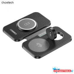 Choetech 3-1 hajtogatható, wireless, fekete, töltő (T616-FBK) - nyomtassotthon