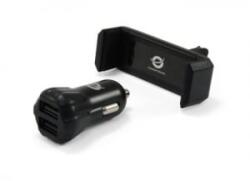 Conceptronic CUSBCAR2AKIT autós töltő és telefontartó csomag (CUSBCAR2AKIT)