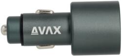 AVAX CC663B CARLY+ 63W Autós töltő USB A (QC)+Type C (PD 3.0), fekete