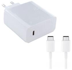 Huawei hálózati töltő Type-C aljzat (65W, PD gyorstöltő + Type-C kábel) FEHÉR (LGT-137797)