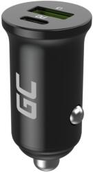 Green Cell GC CADM-GC-38AC - USB-Ladegeraet 38 W 1x USB-C USB-A schwarz Kézilámpa, GPS, Fejhallgató, Mobiltelefon, Navigátor, Egyéb típusú, Hordozható hangszóró, Tápérintkező, Okostelefon, Okosóra, Táblagép, Uni