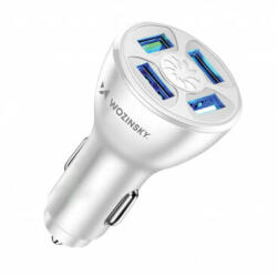 WZK Incarcator Auto WZK WCCAW 50W 3A 4x USB-A Alb (inc/wzk/wc/50/3a/4x/ne)