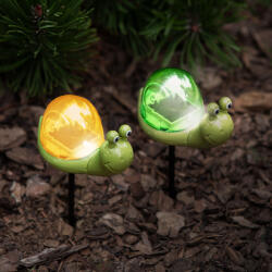 Garden of Eden Leszúrható szolár - csiga - fehér LED - 10 x 6 x 15 cm Garden of Eden 11751C (11751C)