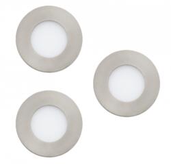 EGLO LED panel , süllyesztett , 3 x 2.8W , CCT , dimmelhető , 8.5 cm , kerek , matt nikkel , IP44 , EGLO Connect. Z , Zigbee , FUEVA-Z , 900111