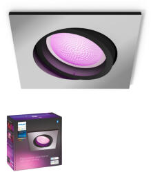 Philips Süllyesztett LED Centura 5, 7 W CCT RGB többszínű négyzet alakú mozgatható PHILIPS HUE Bluetooth (8719514338807)