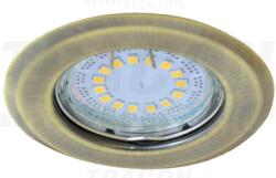 TRACON Corp de iluminat incastrabil pentru surse spot, auriu mat TLC-2MG max. 50W, MR16, D=82mm, EEI=A++ - E (TLC-2MG)