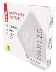 EMOS LED panel VIXXO beépíthető, 19W, 1700lm, IP65 természetes fehér (ZV2152) (ZV2152)