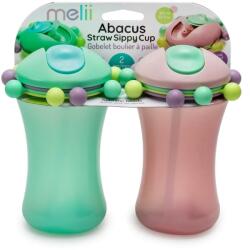 Melii Set 2 Cani Cu Pai Abacus, Melii, Roz&verde (ml12150) Set pentru masa bebelusi