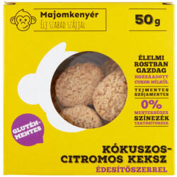 majomkenyér kókuszos-citrusos keksz 50 g