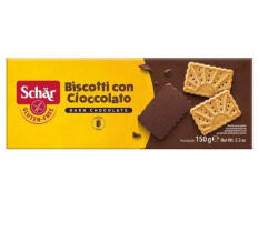 Schär gluténmentes keksz csokoládés biscotti 150 g - biopanda