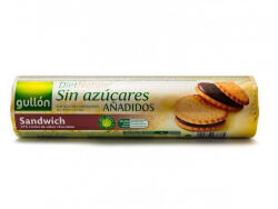 gullón keksz étcsokoládés krémmel töltött, édesítőszeres 250 g - biopanda