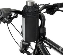 Wozinsky thermal water bottle bag for bike or scooter 1l black (WBB29BK) - pcone