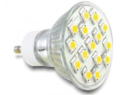 Delock GU10 LED 15x SMD 3.5W, alb cald