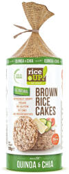 RiceUP! barna rizses puffasztott szelet chia mag quinoa 120 g - biopanda