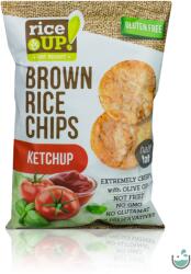 RiceUP! Ketchup ízesítésű barna rizs chips 60 g