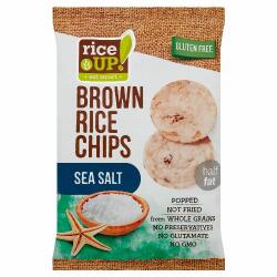 RiceUP! ! Eat Smart teljes kiőrlésű barna rizs chips tengeri sóval 60 g