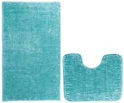 AmeliaHome Bati fürdőszobai kilépő szett, kék, 2 db, 50 x 80 cm, 40 x 50 cm