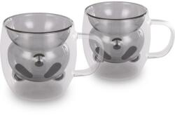 Lamart LT9126 2 részes Bear Vaso pohárkészlet, 230ml, fekete
