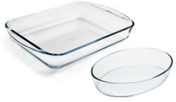 Pyrex Üveg sütőedény szett 2 db, 3, 7 l + 2, 2 l