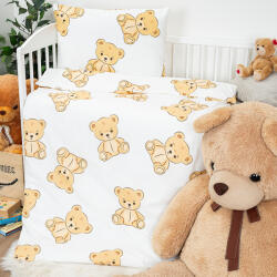 4Home Teddy gyerek pamut ágyneműhuzat kiságyba, 100 x 135 cm, 40 x 60 cm, 100 x 135 cm, 40 x 60 cm