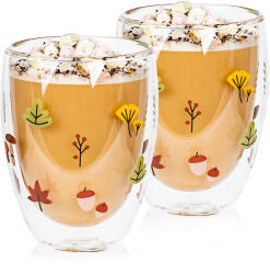 4Home Hot&Cool Autumn thermo pohár 350 ml, 2 db