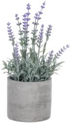 4-Home Mű levendula cserepes, szürke, 10 x 10 x 21 cm