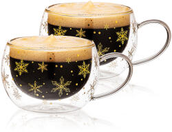 4home Snow Hot&Cool therno pohár cappuccinohoz, 270 ml, 2 db