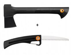 Fiskars tömör fejsze készlet A6 és kerti fűrészSW16 , 2 db