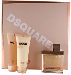 Dsquared2 Wood SET: EDP 100ml + Testtej 100ml + tusfürdő gél 100ml női parfüm