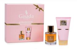 Gisada Ambassador For Women SET: edp 50ml + tusfürdő gél 100ml női parfüm