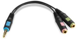 Sennheiser PCV 07 (Mac) sztereó jack apa 3.5 mm > 2 x sztereo jack anya adapter, 3.5 mm (506497) - bestbyte